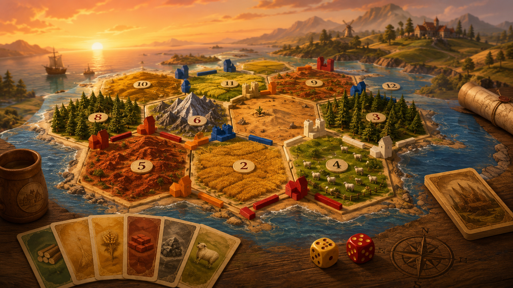 Caja del juego de mesa Catan